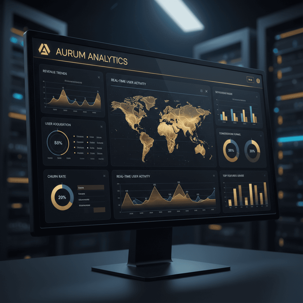 Analytics dashboard with heatmaps