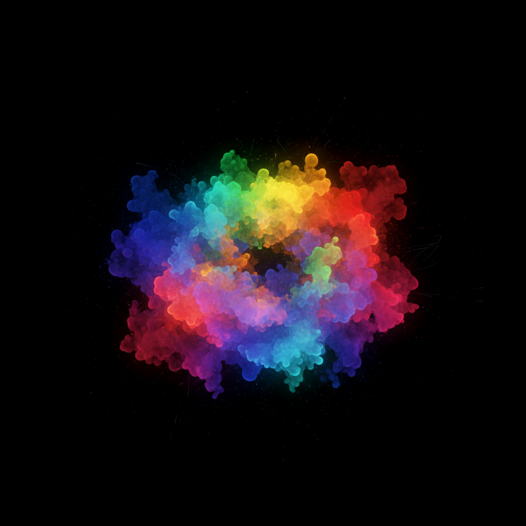 Colorful 3D Gaussian Splat visualization